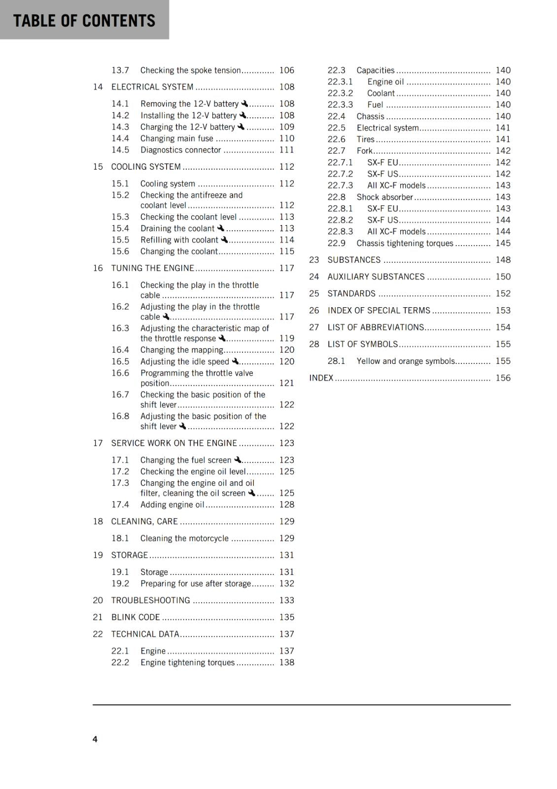 KTM 2022 - 350 SX-F XC-F FACTORY EDITION - OWNERS MANUAL