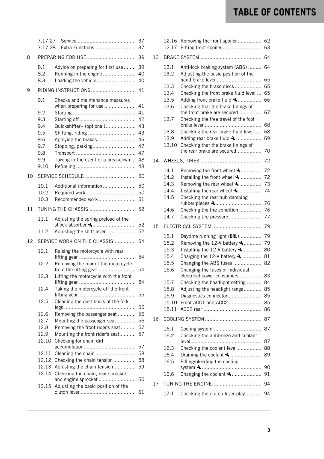 KTM 2022 - 390 DUKE - OWNERS MANUAL USER GUIDE