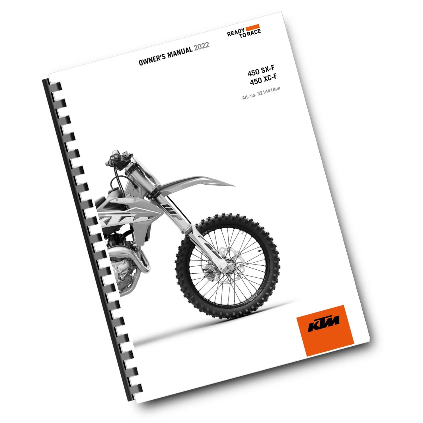 KTM 2022 - 450 SX-F XC-F - OWNERS MANUAL USER GUIDE