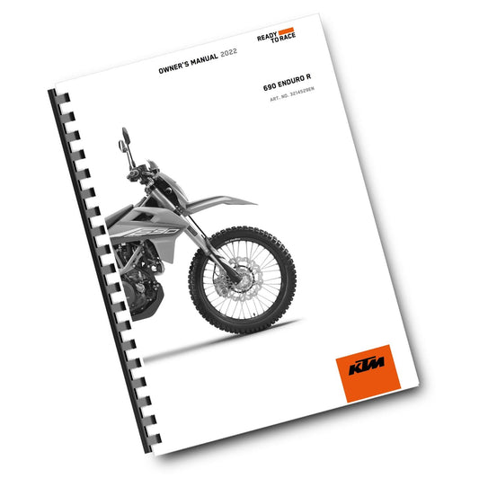 KTM 2022 - 690 ENDURO R US EDITION - OWNERS MANUAL USER GUIDE