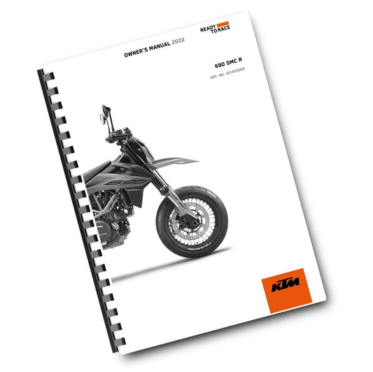 KTM 2022 - 690 SMC R EU EDITION - OWNERS MANUAL USER GUIDE