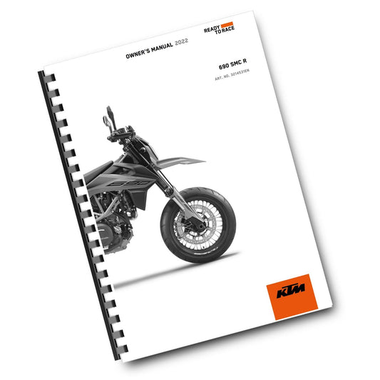 KTM 2022 - 690 SMC R US EDITION - OWNERS MANUAL USER GUIDE