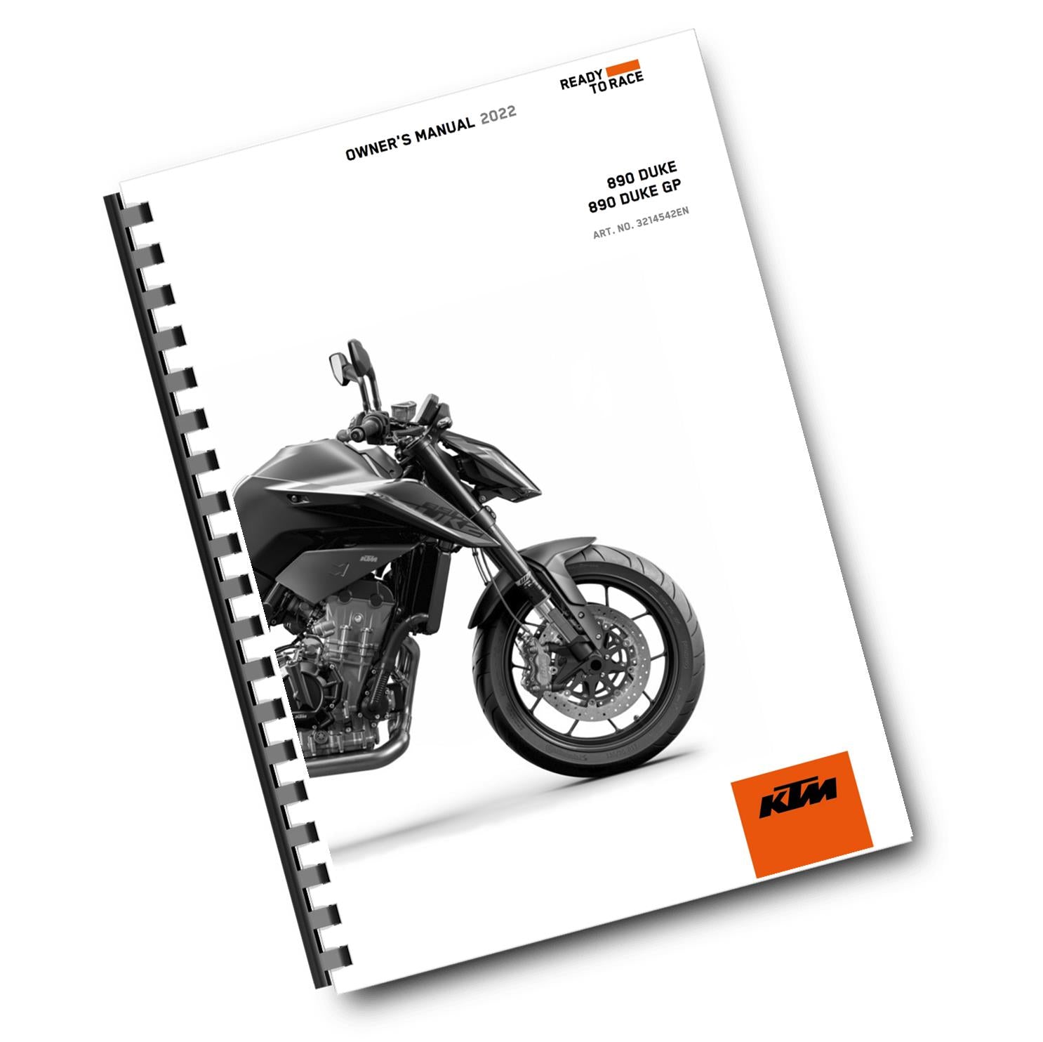 KTM 2022 - 890 DUKE GP EU EDITION - OWNERS MANUAL USER GUIDE