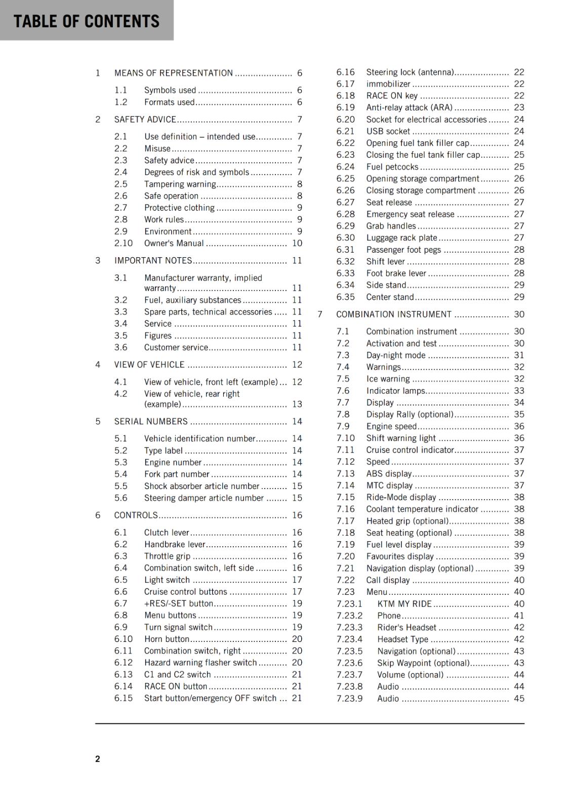 KTM 2022 - 1290 SUPER ADVENTURE R EU EDITION - OWNERS MANUAL USER GUIDE