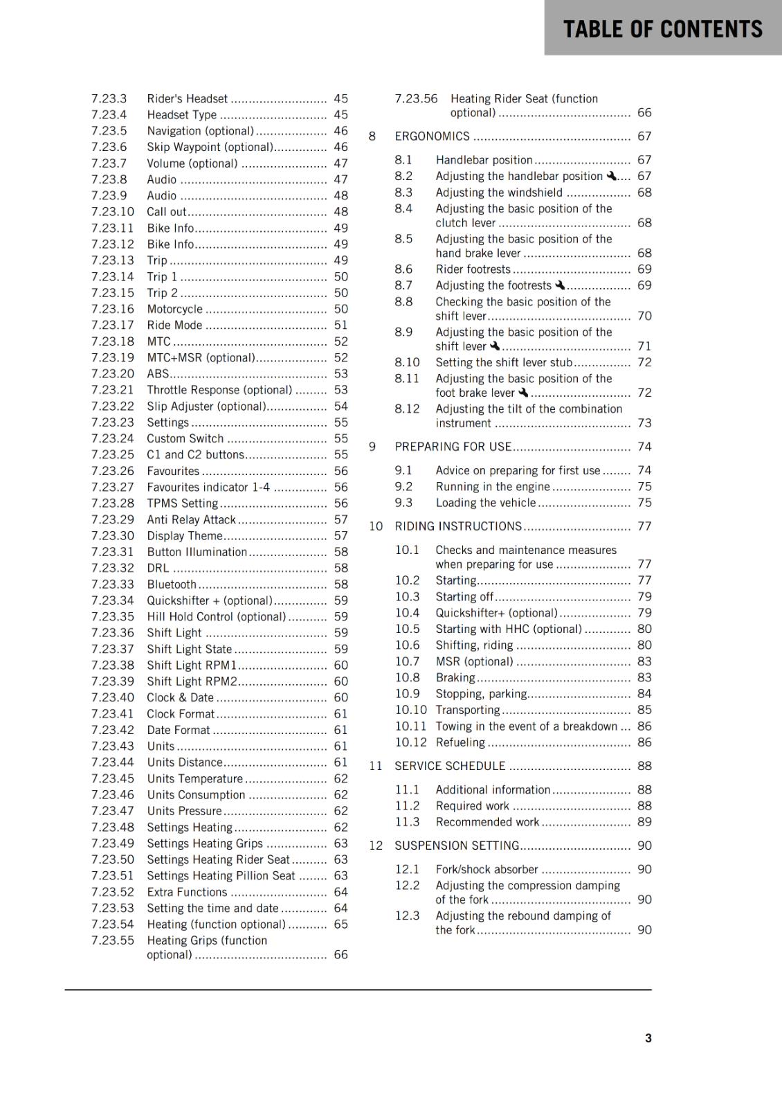 KTM 2022 - 1290 SUPER ADVENTURE R US EDITION - OWNERS MANUAL USER GUIDE