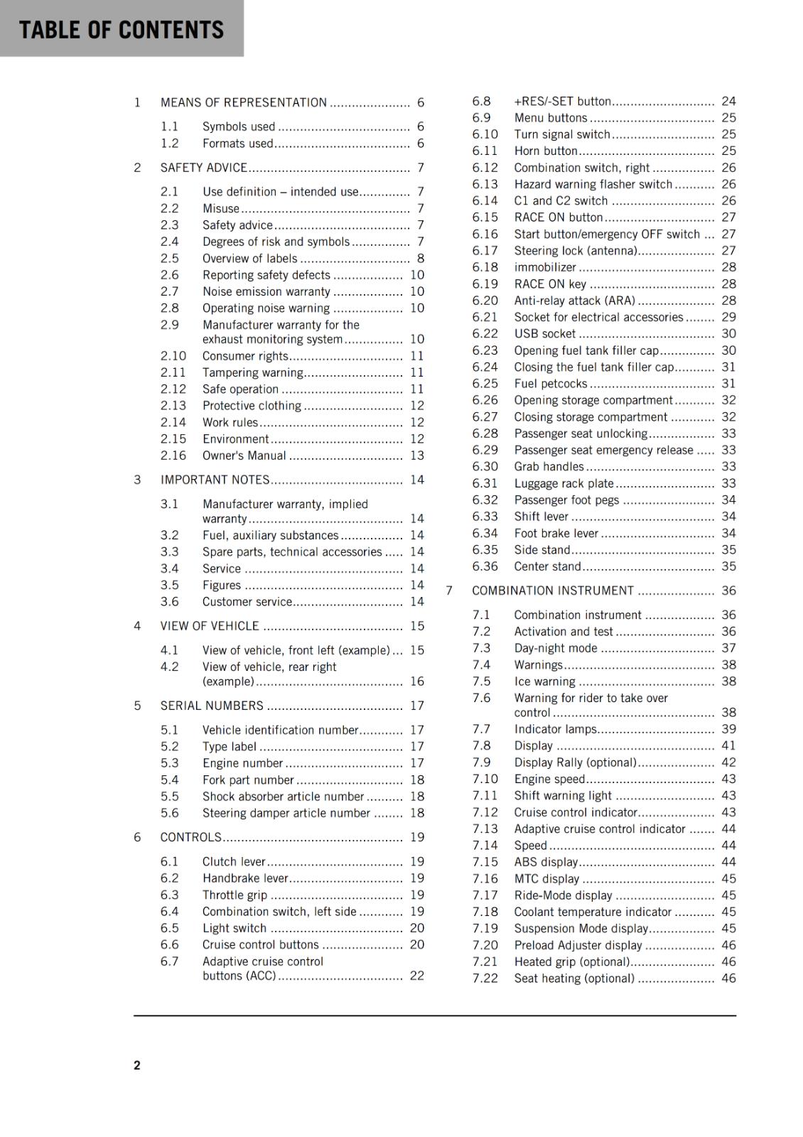 KTM 2022 - 1290 SUPER ADVENTURE S US EDITION - OWNERS MANUAL USER GUIDE