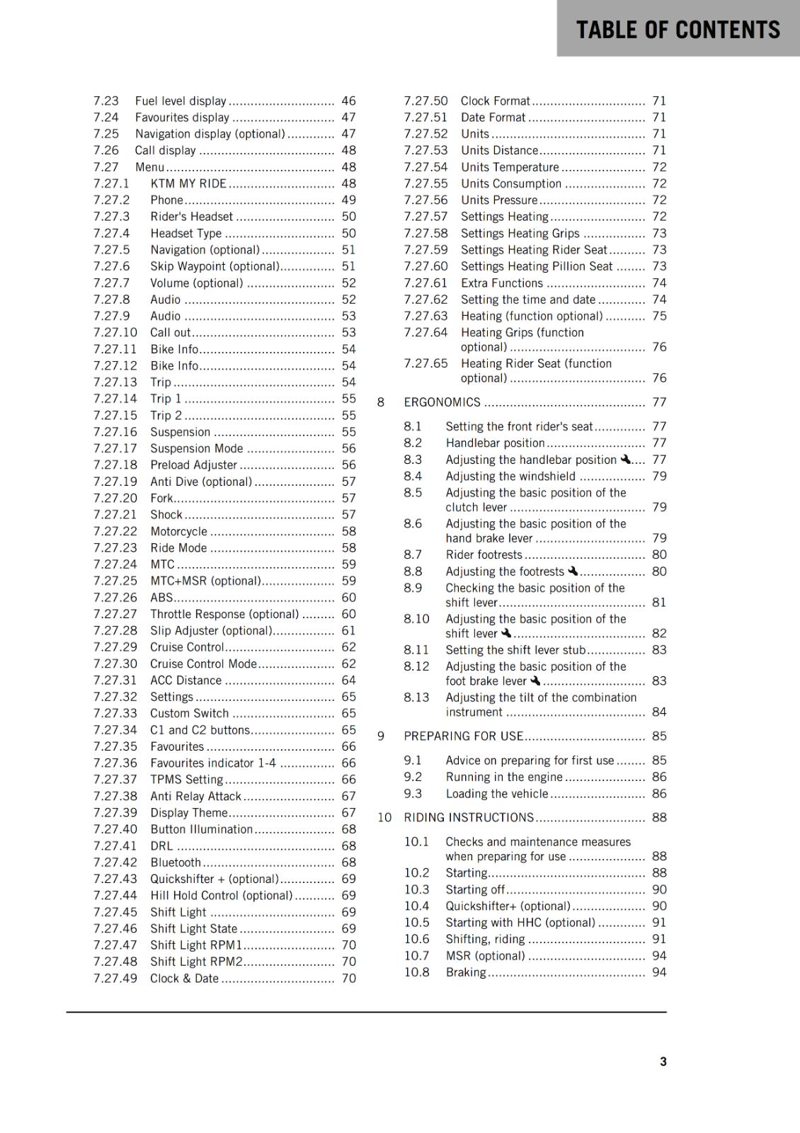 KTM 2022 - 1290 SUPER ADVENTURE S US EDITION - OWNERS MANUAL USER GUIDE