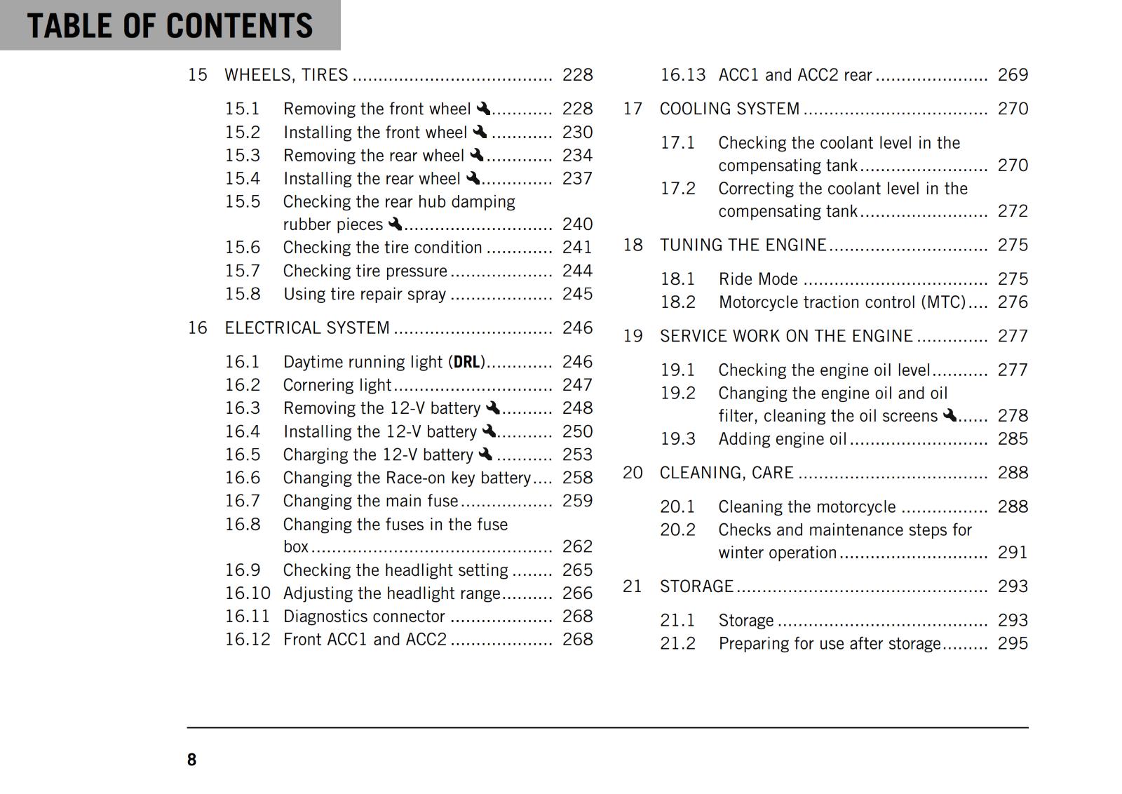 KTM 2020 - 1290 SUPER ADVENTURE S EU EDITION - OWNERS MANUAL USER GUIDE