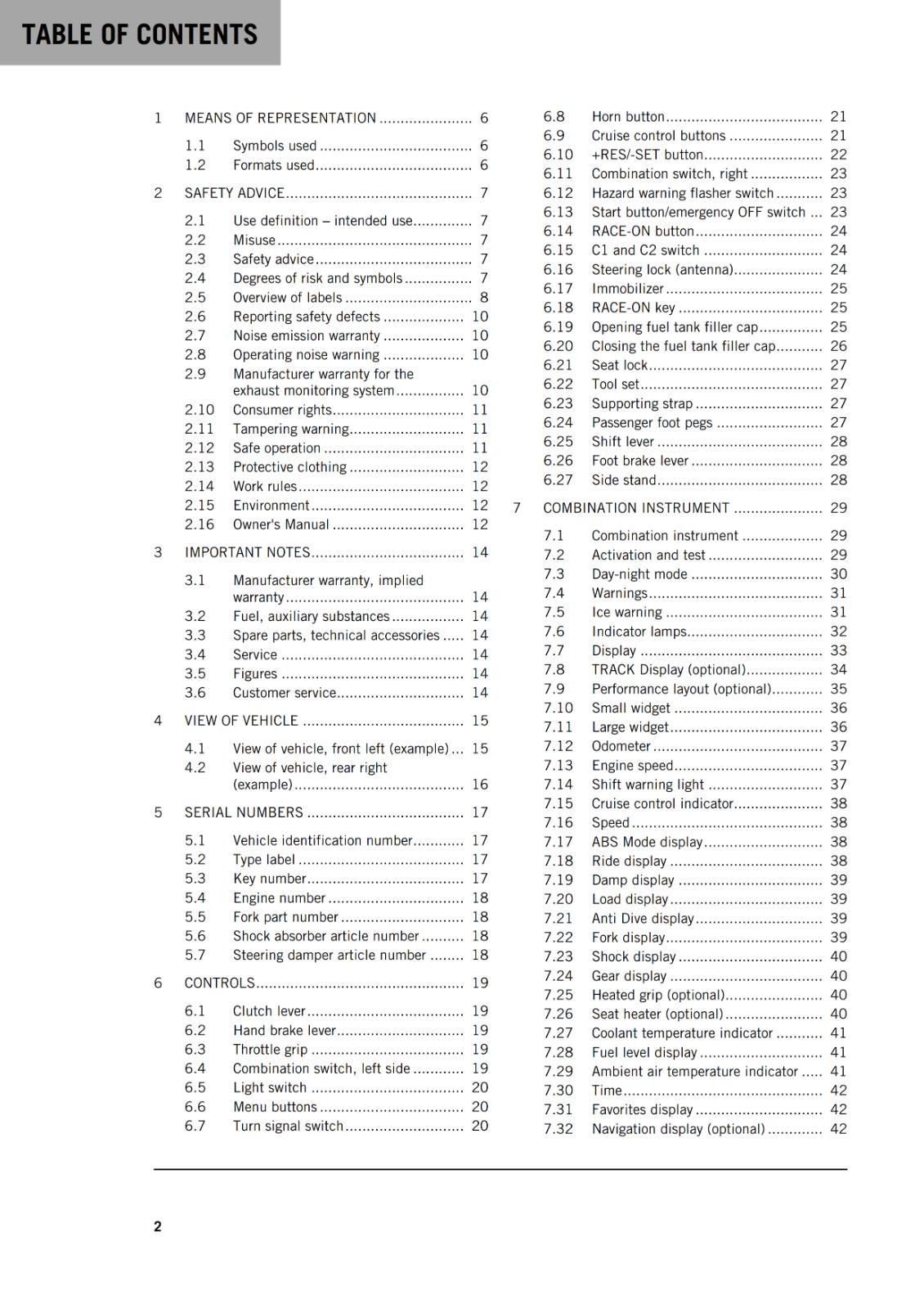 KTM 2022 - 1290 SUPER DUKE R EVO US EDITION - OWNERS MANUAL USER GUIDE