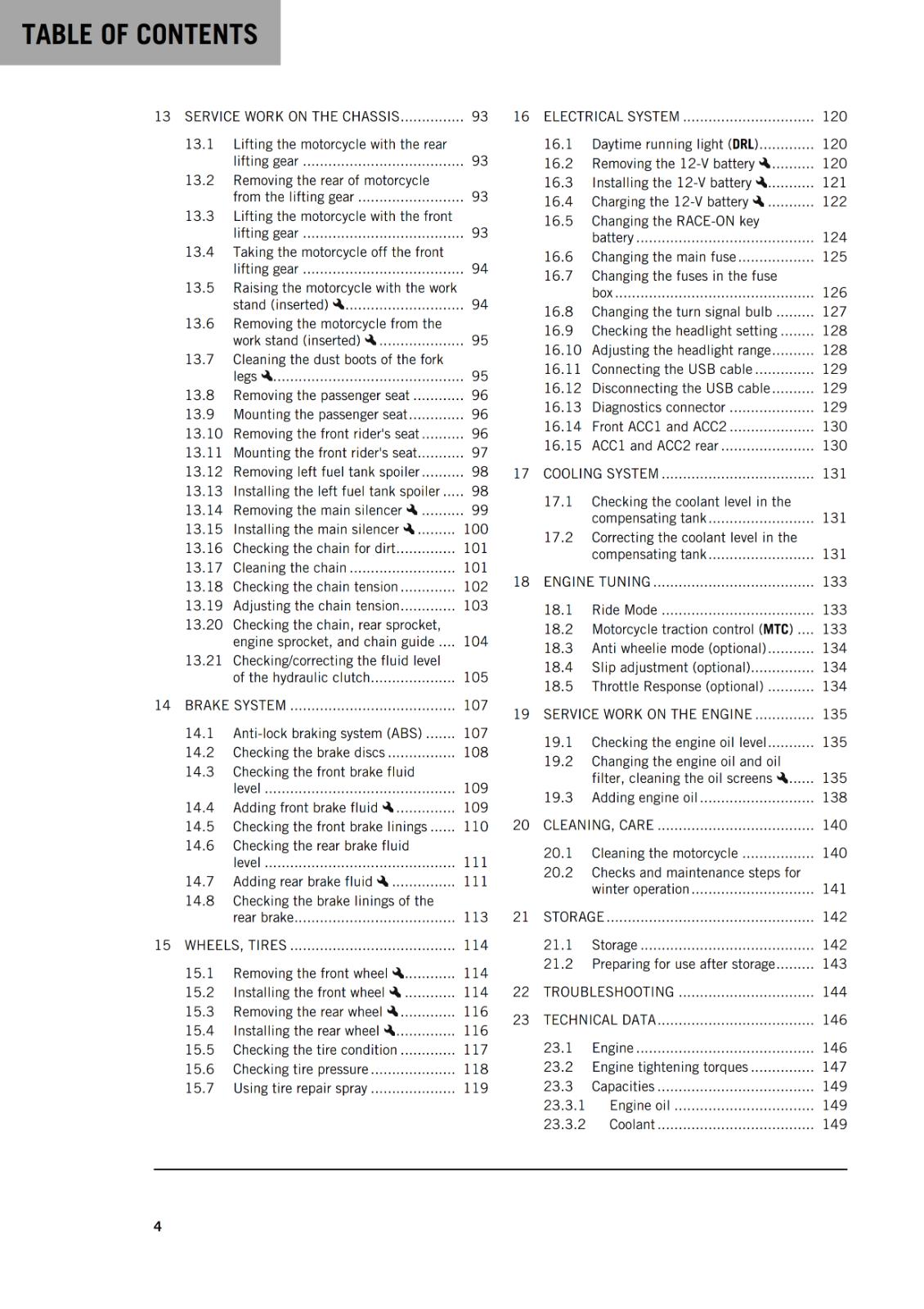 KTM 2022 - 1290 SUPER DUKE R EVO US EDITION - OWNERS MANUAL USER GUIDE