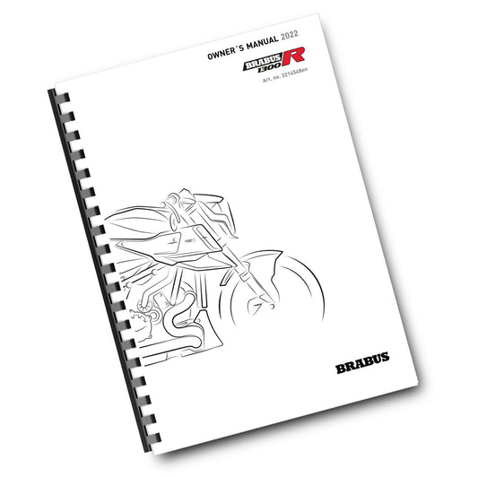 KTM 2022 - BRABUS 1300 R - OWNERS MANUAL USER GUIDE