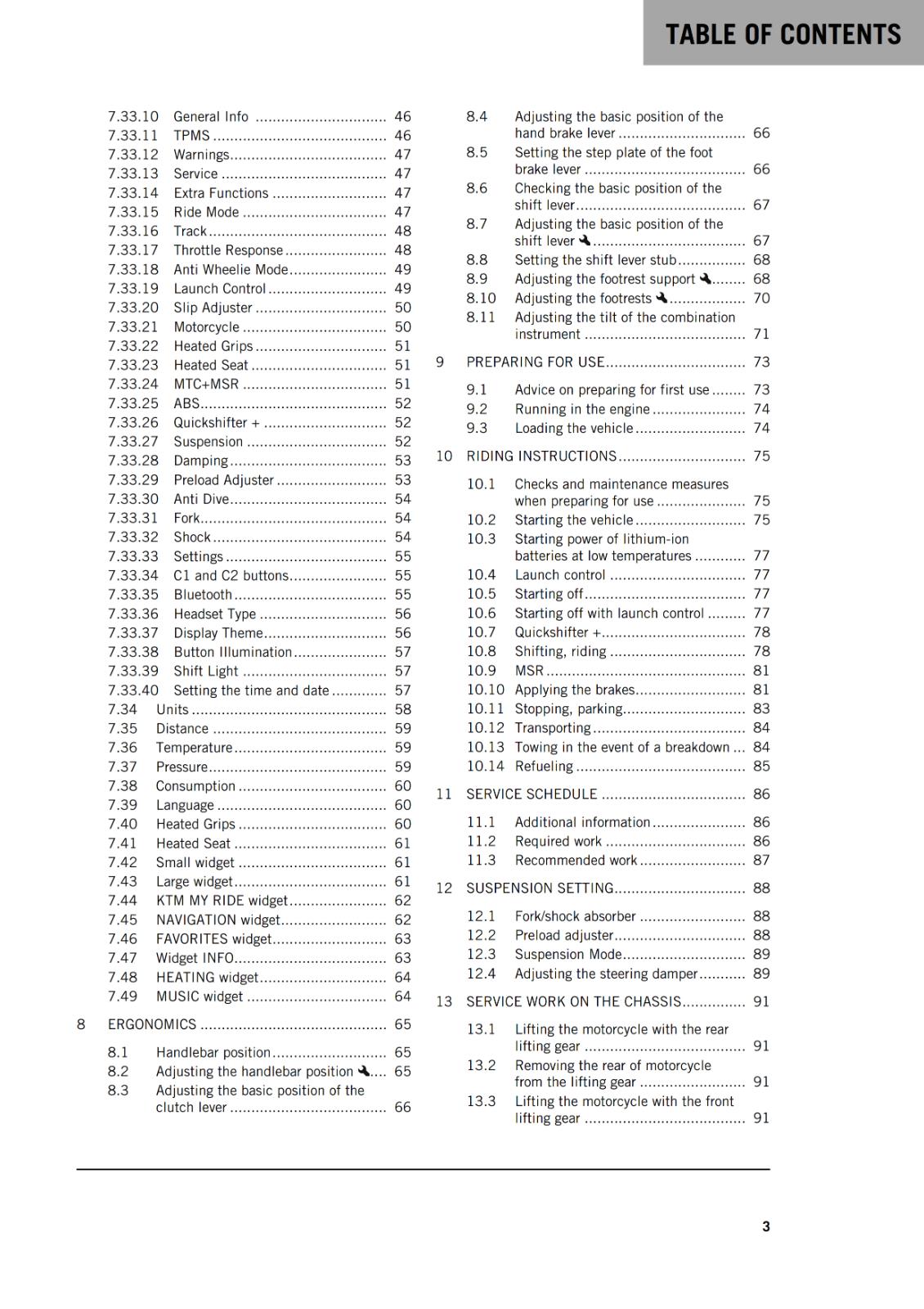 KTM 2022 - BRABUS 1300 R - OWNERS MANUAL USER GUIDE