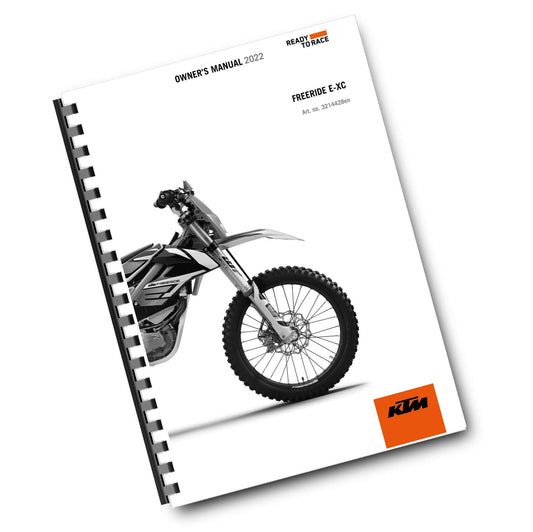 KTM 2022 - FREERIDE E-XC - OWNERS MANUAL USER GUIDE