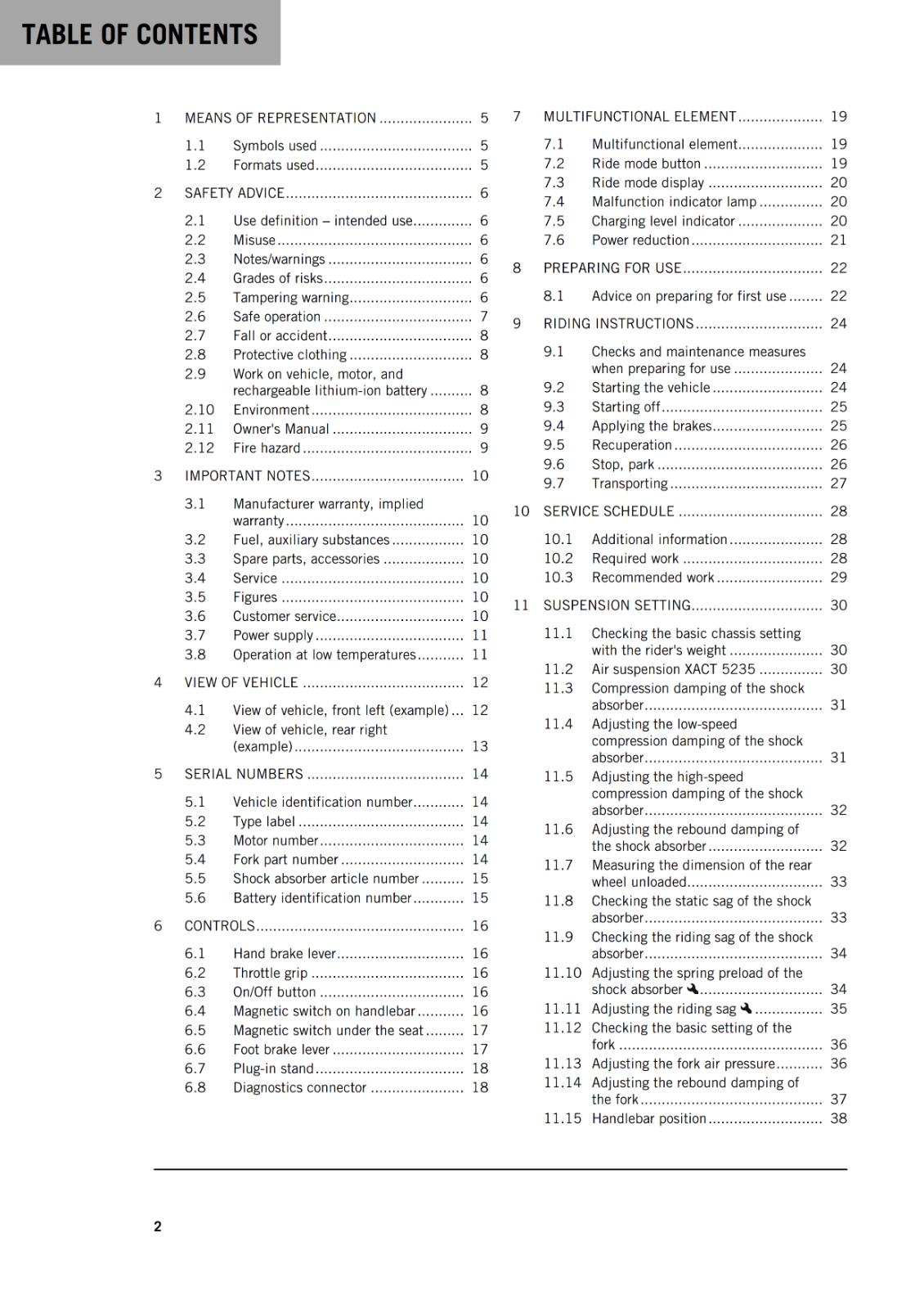 KTM 2022 - SX-E 5 - OWNERS MANUAL USER GUIDE