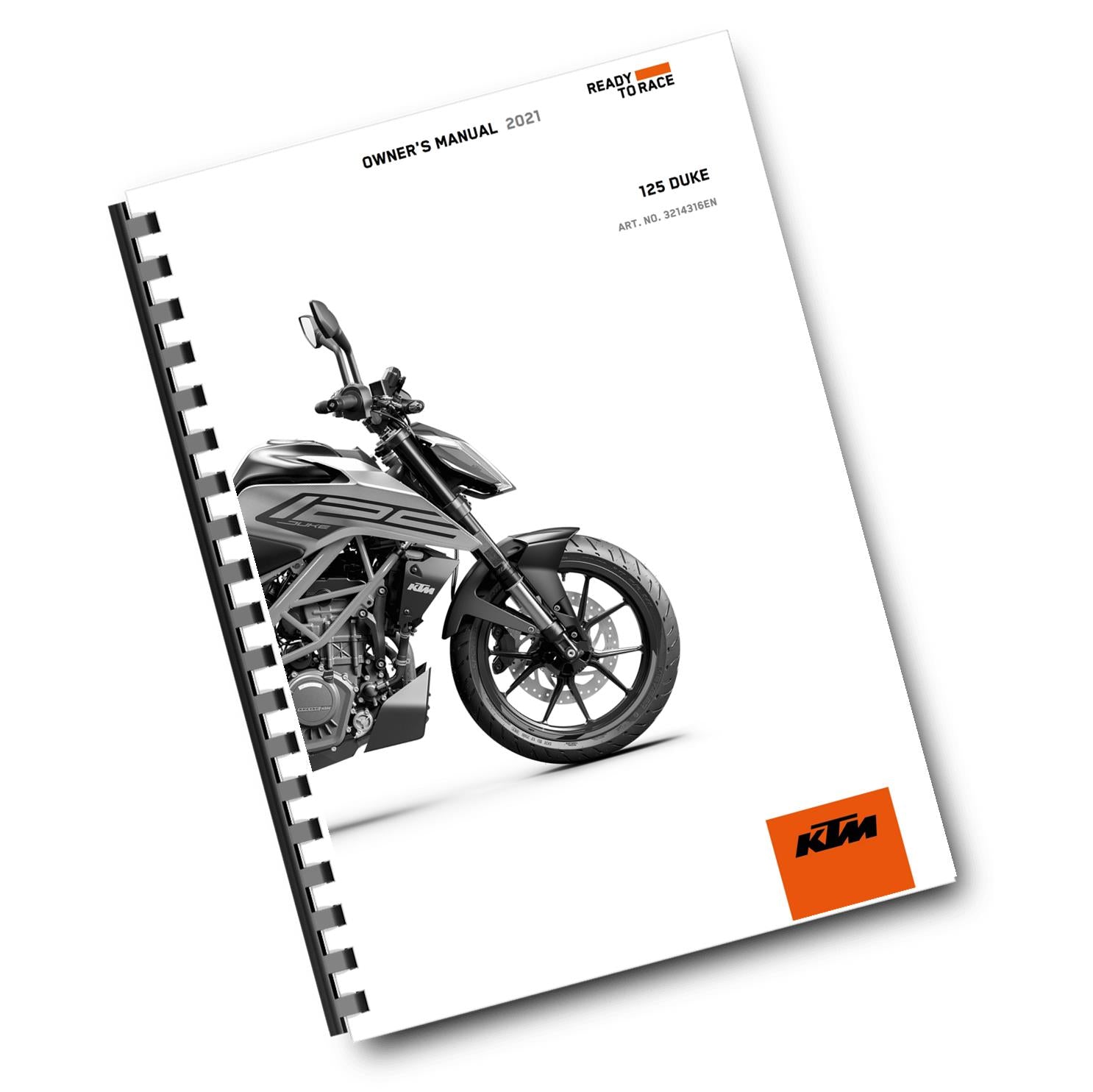 KTM 2021 - 125 DUKE - OWNERS MANUAL USER GUIDE