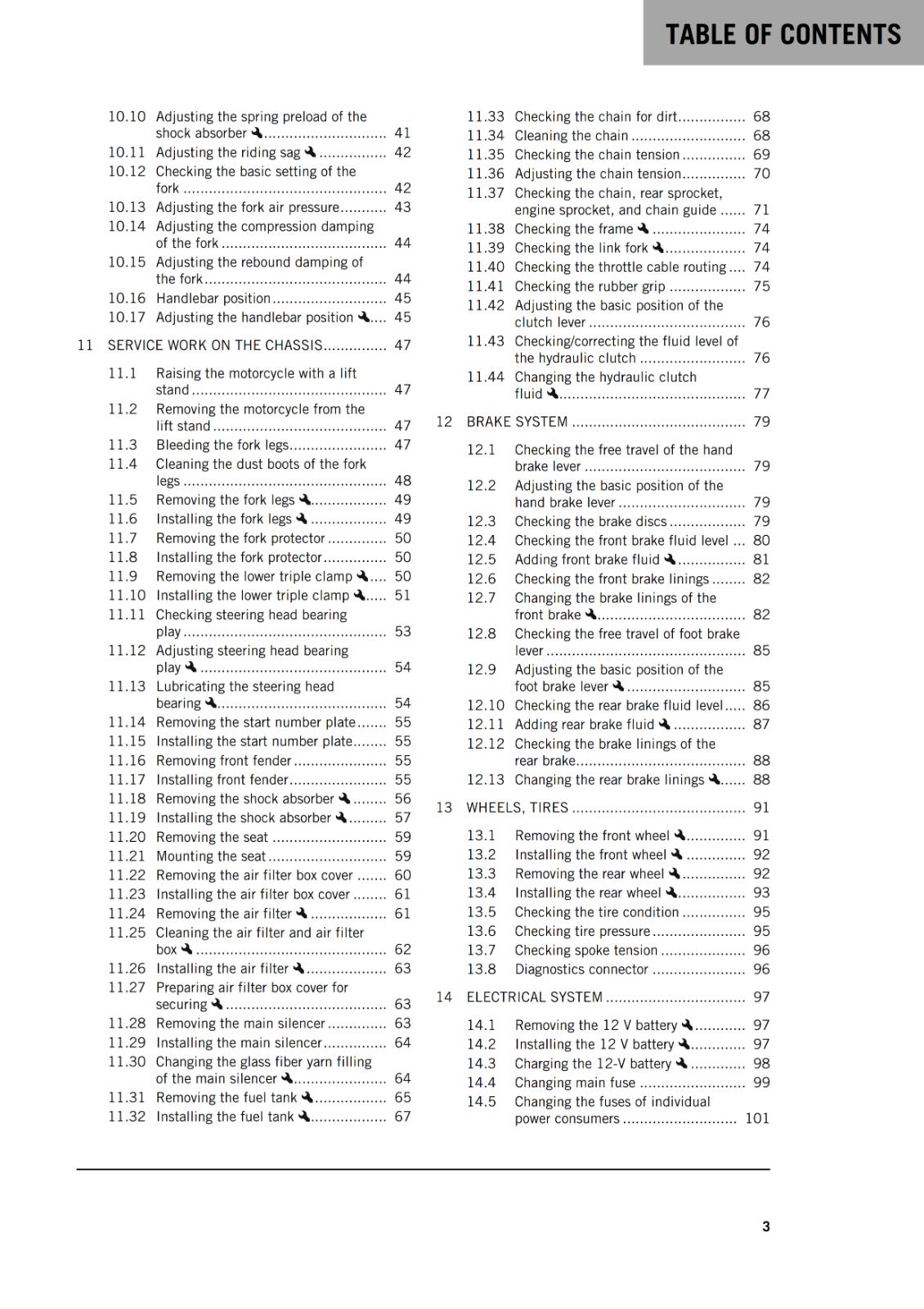 KTM 2021 - 250 300 XC TPI  - OWNERS MANUAL USER GUIDE