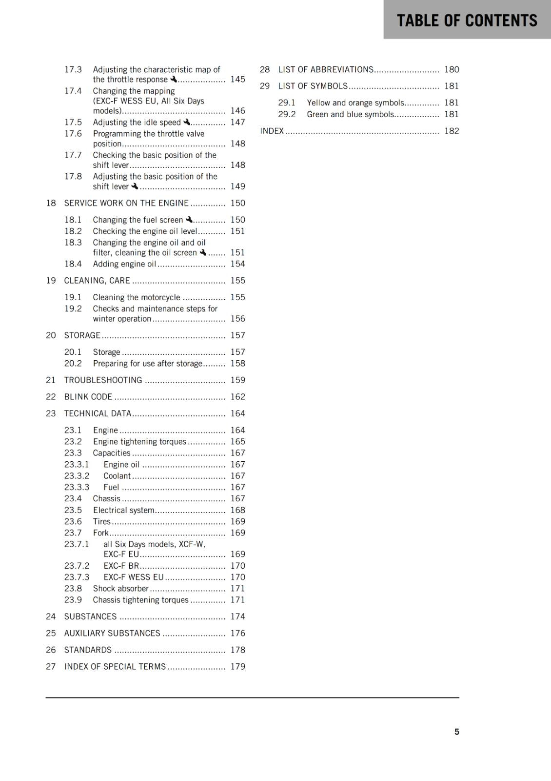 KTM 2021 - 350 XCF-W EXC-F SIX DAYS WESS  - OWNERS MANUAL USER GUIDE