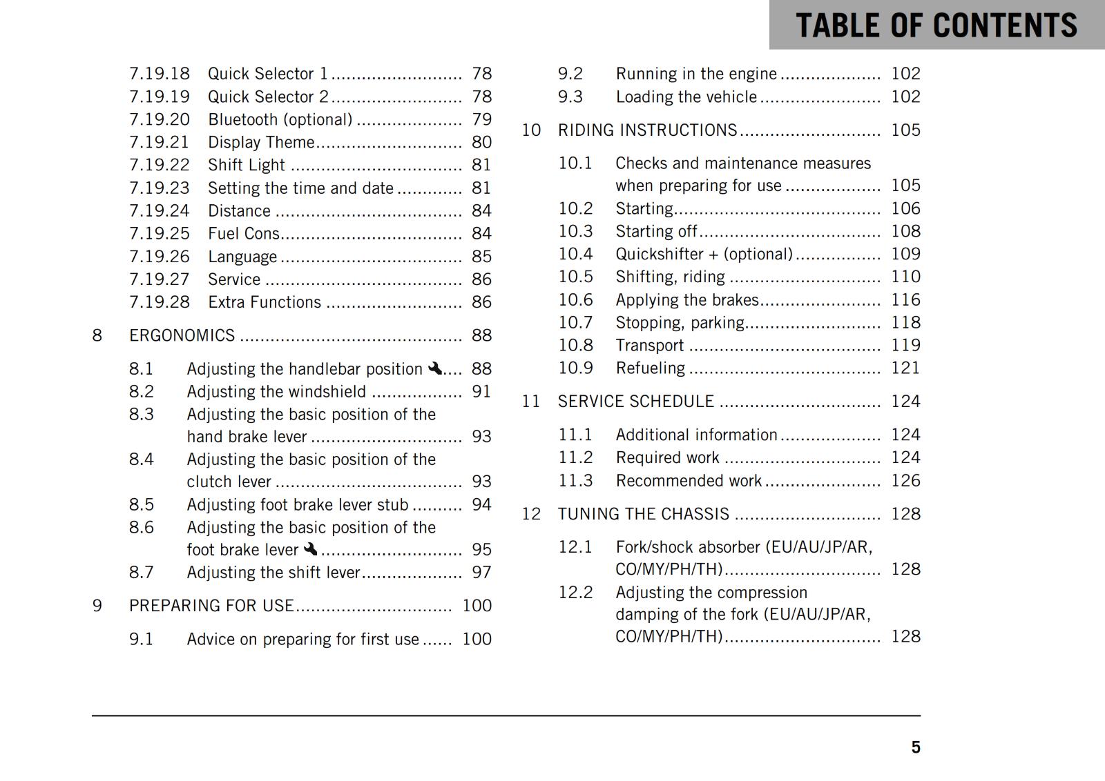 KTM 2021 - 390 ADVENTURE EU EDITION  - OWNERS MANUAL USER GUIDE