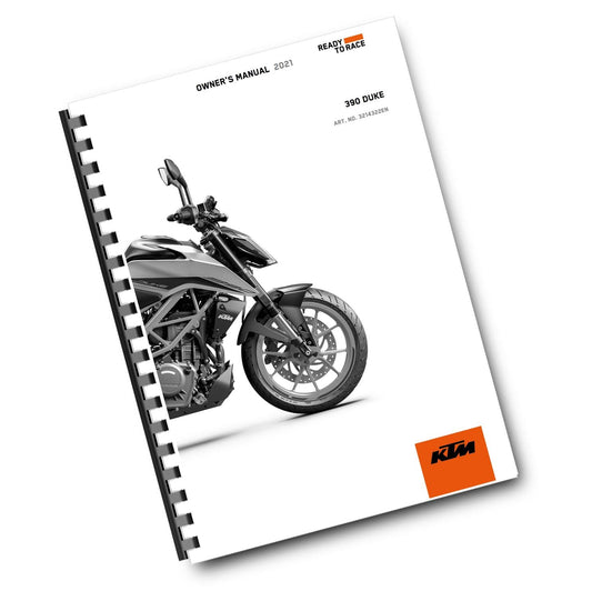 KTM 2021 - 390 DUKE US EDITION  - OWNERS MANUAL USER GUIDE