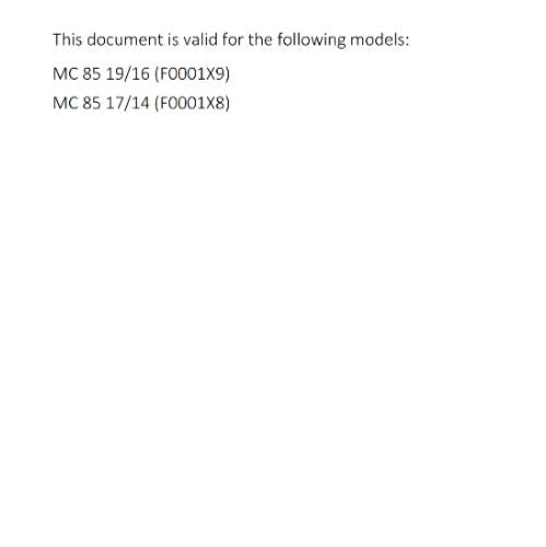 GASGAS 2024 OWNERS MANUAL - MC 85 19/16 17/14