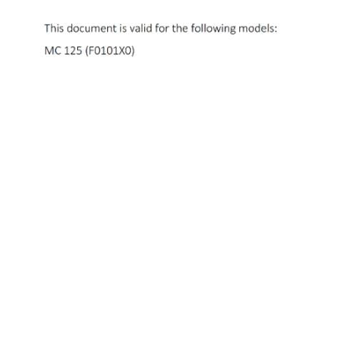 GASGAS 2024 OWNERS MANUAL - MC 125