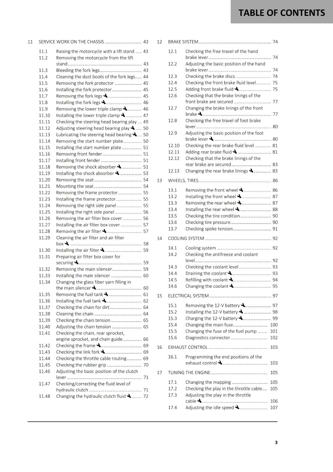 GASGAS 2024 OWNERS MANUAL - MC 125