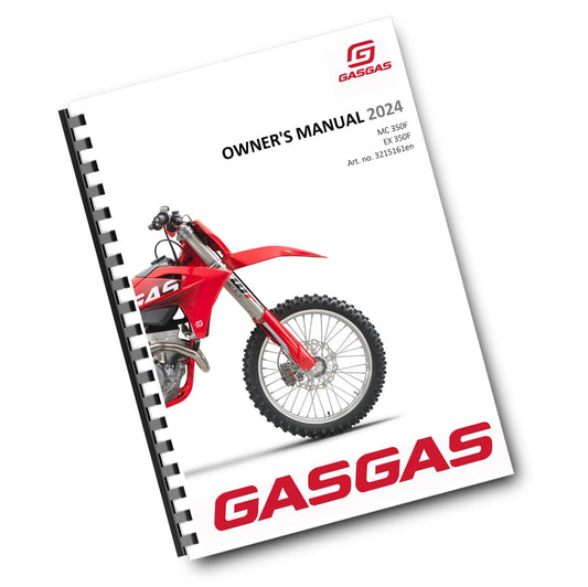GASGAS 2024 OWNERS MANUAL - MC EX 350F