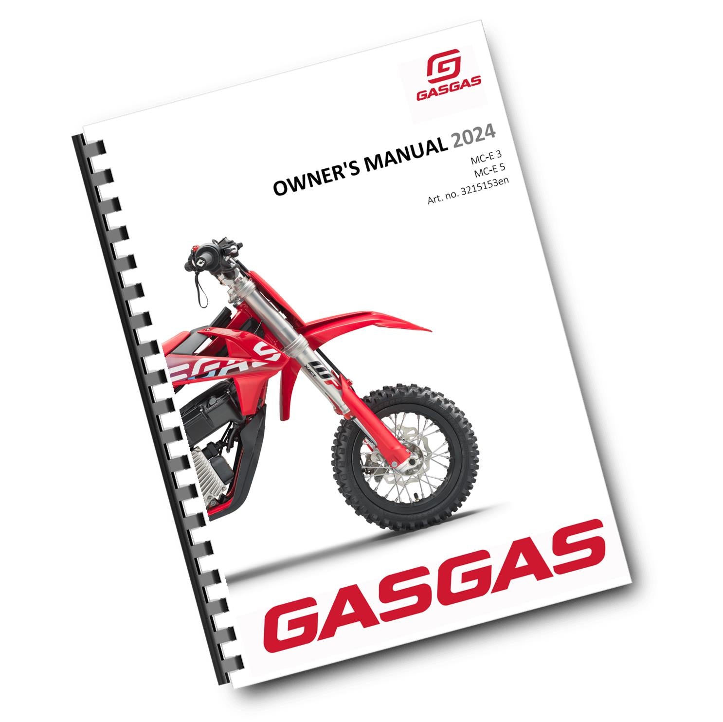GASGAS 2024 OWNERS MANUAL - MC-E 3 5