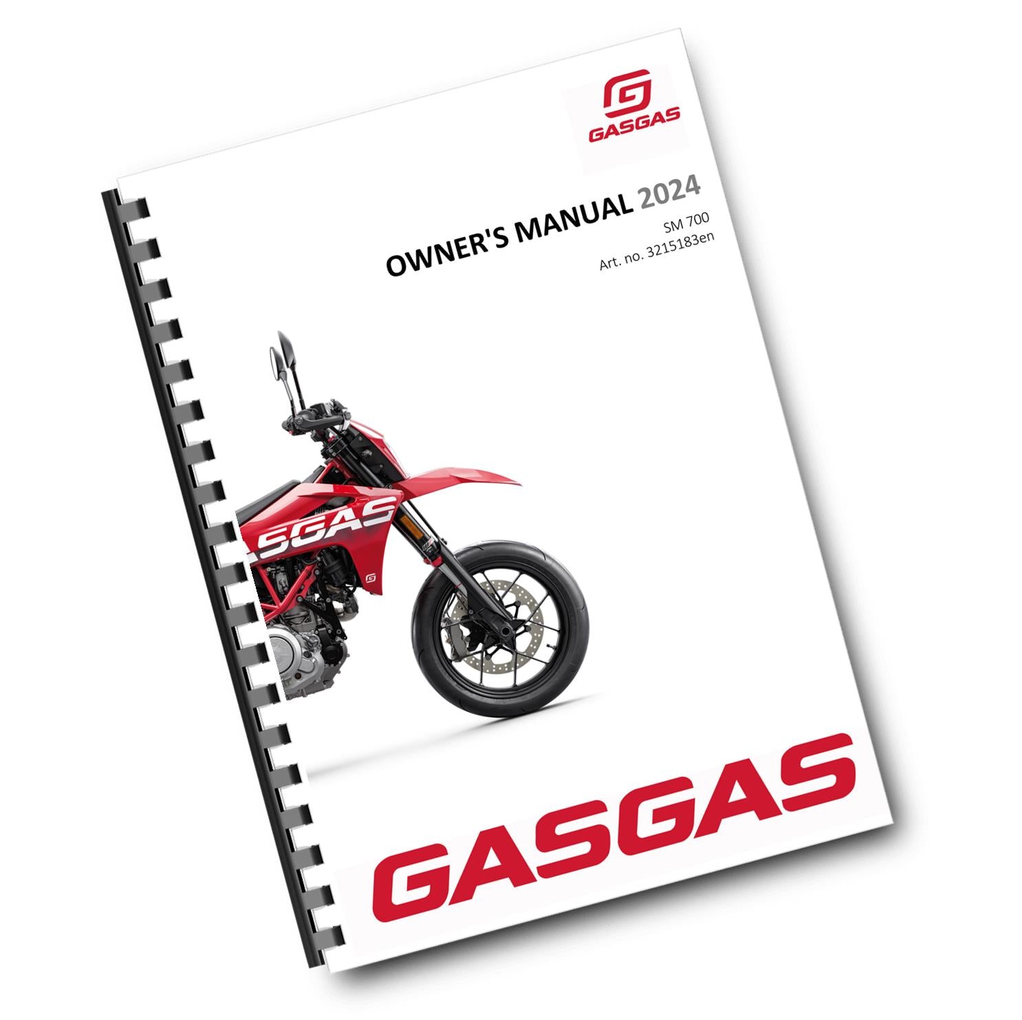 GASGAS 2024 OWNERS MANUAL - SM 700 EU EDITION