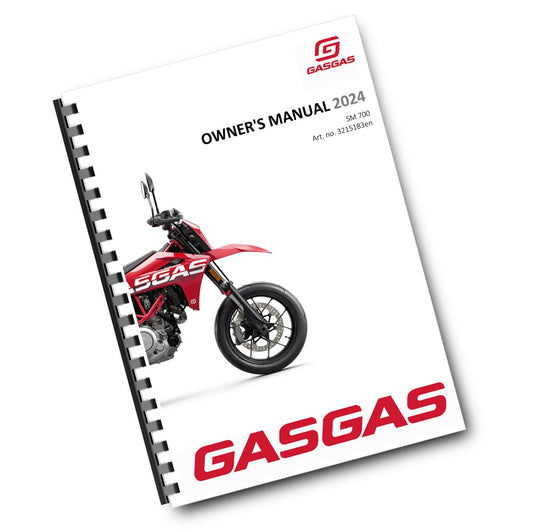 GASGAS 2024 OWNERS MANUAL - SM 700 EU EDITION
