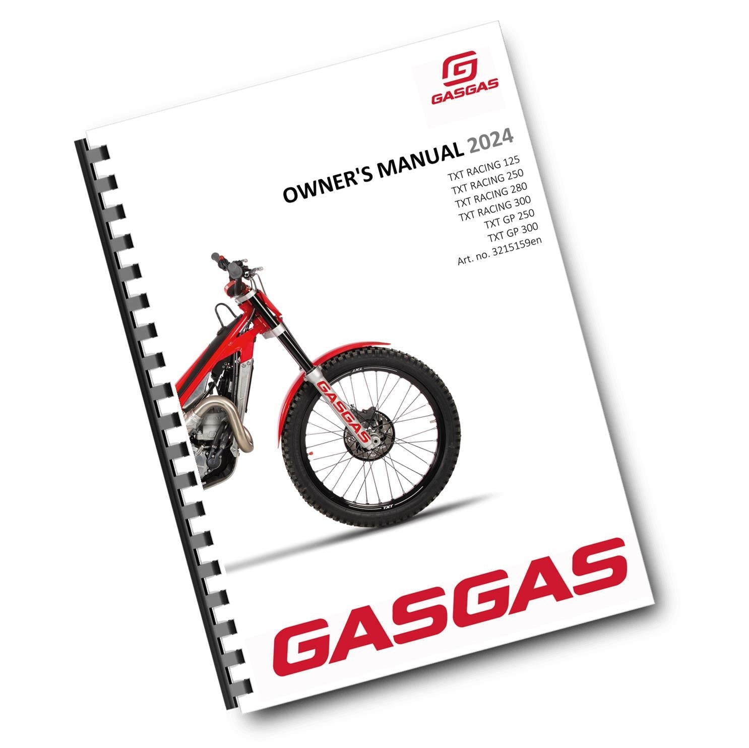 GASGAS 2024 OWNERS MANUAL - TXT RACING GP 125 250 280 300