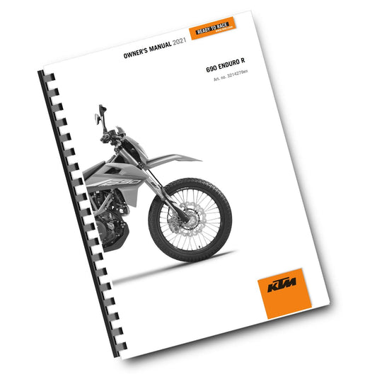 KTM 2021 - 690 ENDURO R - EU EDITION - OWNERS MANUAL USER GUIDE