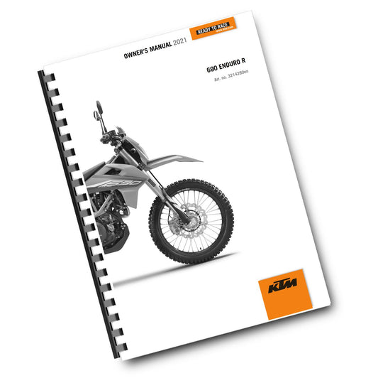KTM 2021 - 690 ENDURO R - US EDITION - OWNERS MANUAL USER GUIDE
