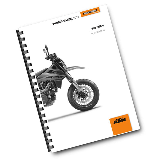 KTM 2021 - 690 SMC R - US EDITION - OWNERS MANUAL USER GUIDE