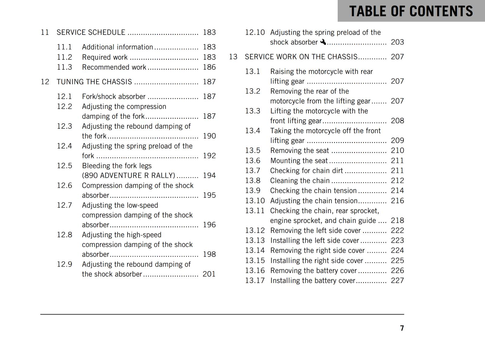 KTM 2021 - 890 ADVENTURE R RALLY - US EDITION - OWNERS MANUAL USER GUIDE