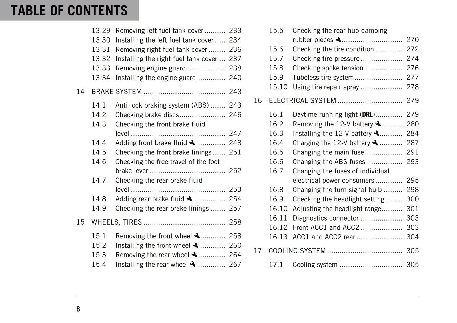 KTM 2021 - 890 ADVENTURE - US EDITION - OWNERS MANUAL USER GUIDE
