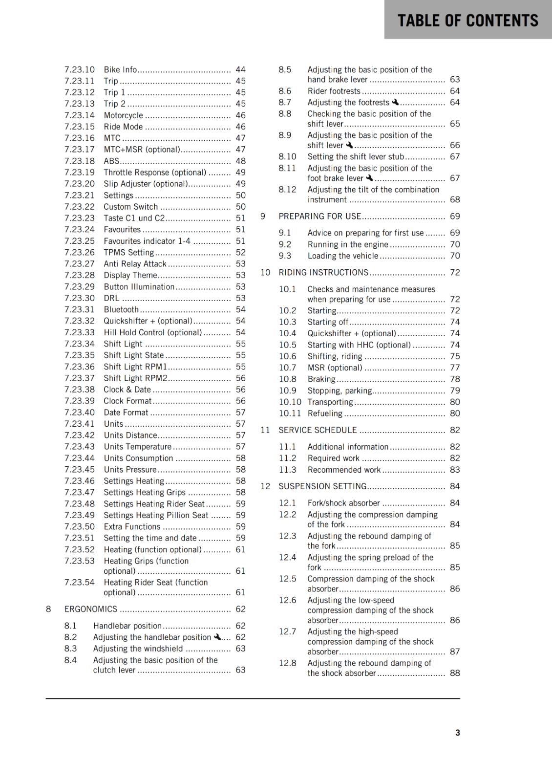 KTM 2021 - 1290 SUPER ADVENTURE R - OWNERS MANUAL USER GUIDE