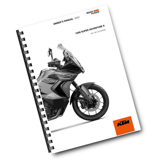 KTM 2021 - 1290 SUPER ADVENTURE S - OWNERS MANUAL USER GUIDE