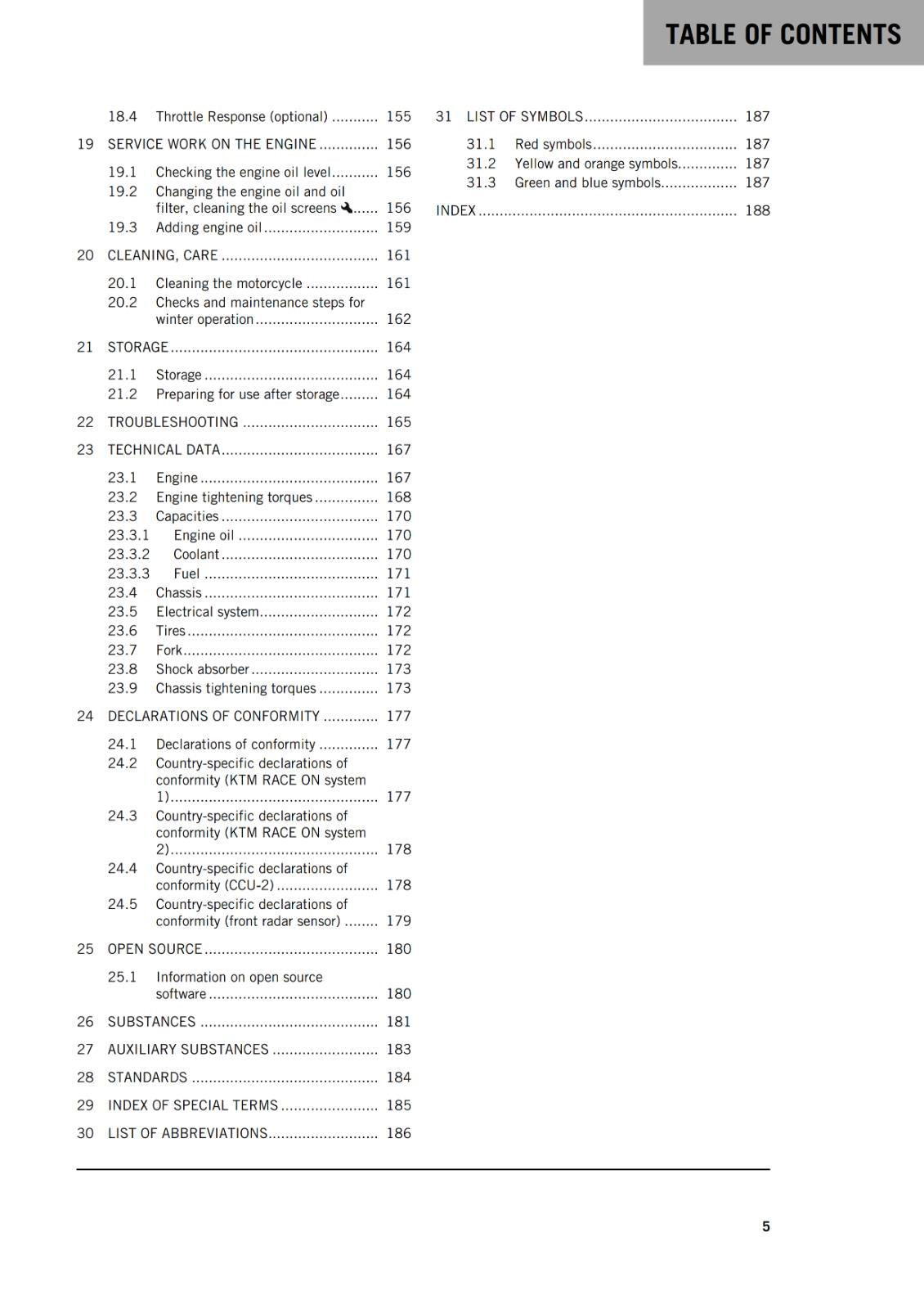 KTM 2021 - 1290 SUPER ADVENTURE S - OWNERS MANUAL USER GUIDE
