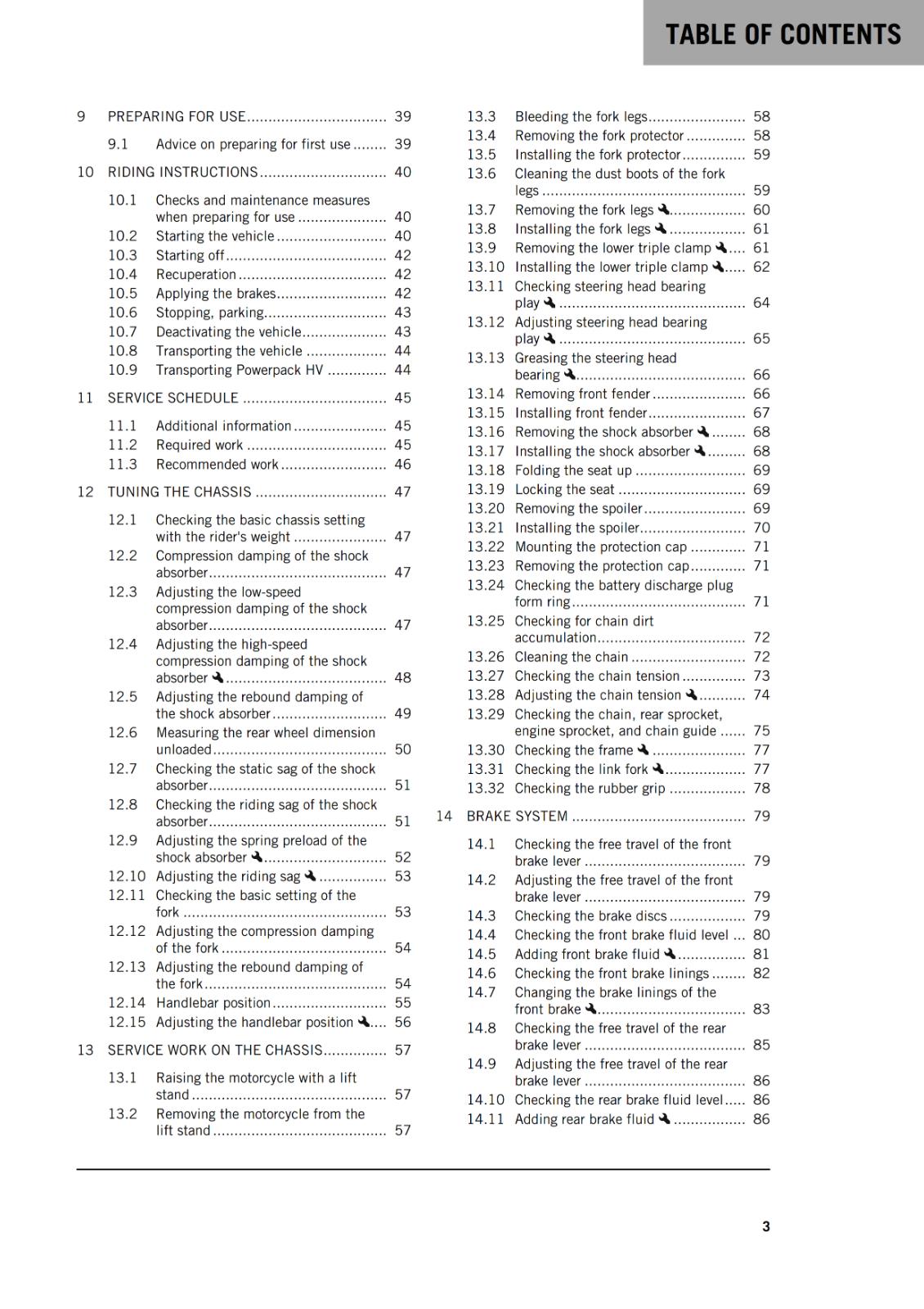 KTM 2021 - FREERIDE E-XC - OWNERS MANUAL USER GUIDE