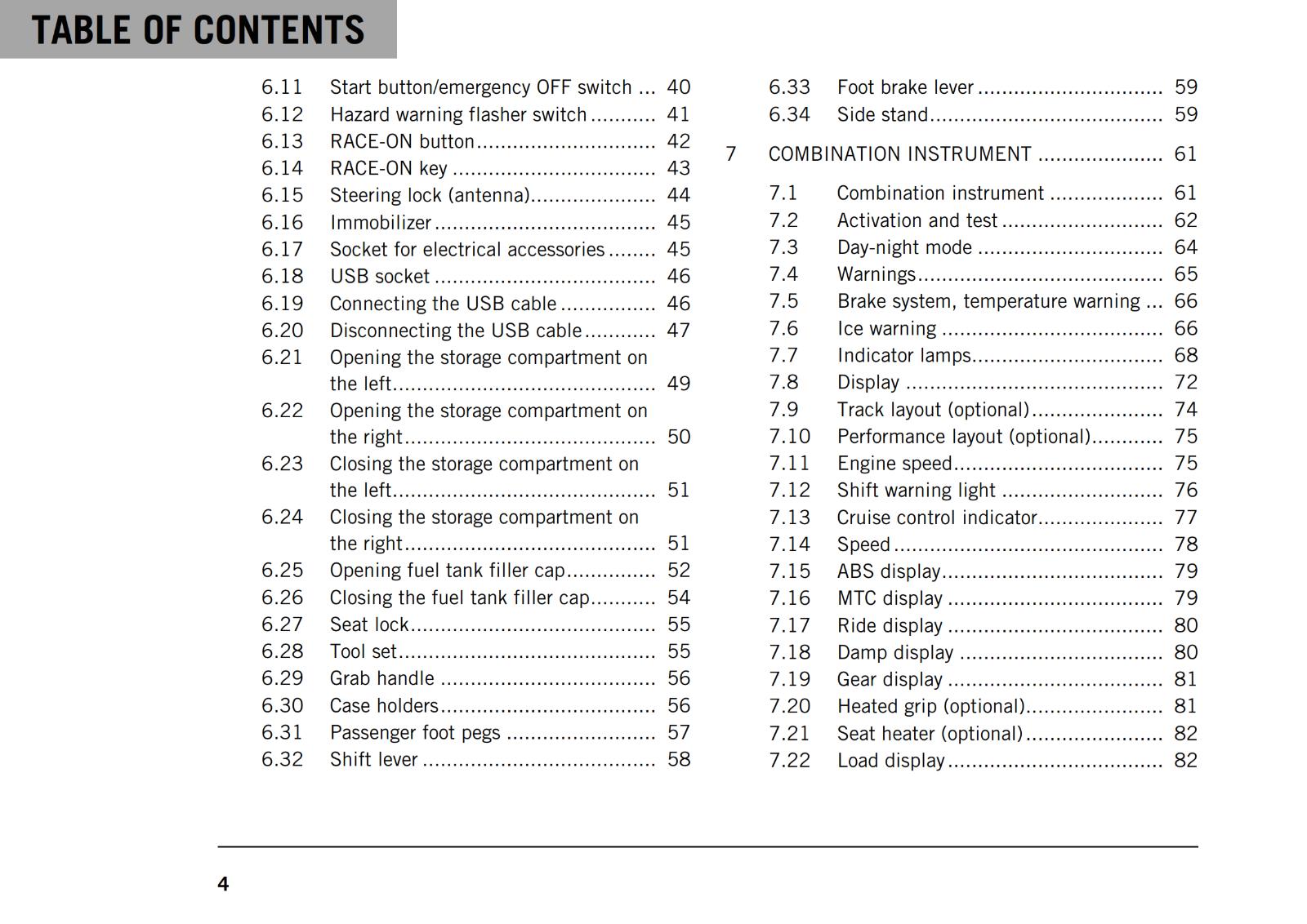 KTM 2021 - 1290 SUPER DUKE GT - OWNERS MANUAL USER GUIDE