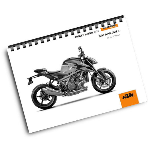 KTM 2021 - 1290 SUPER DUKE R - OWNERS MANUAL USER GUIDE
