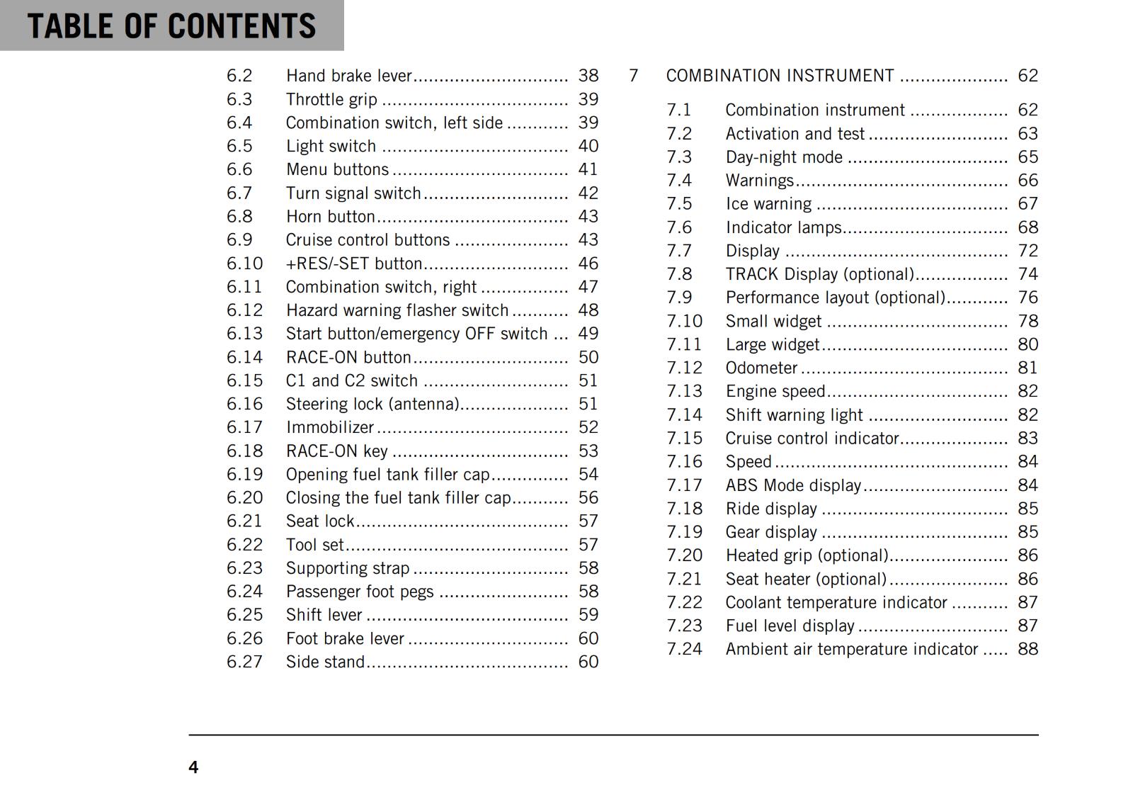 KTM 2021 - 1290 SUPER DUKE R - OWNERS MANUAL USER GUIDE