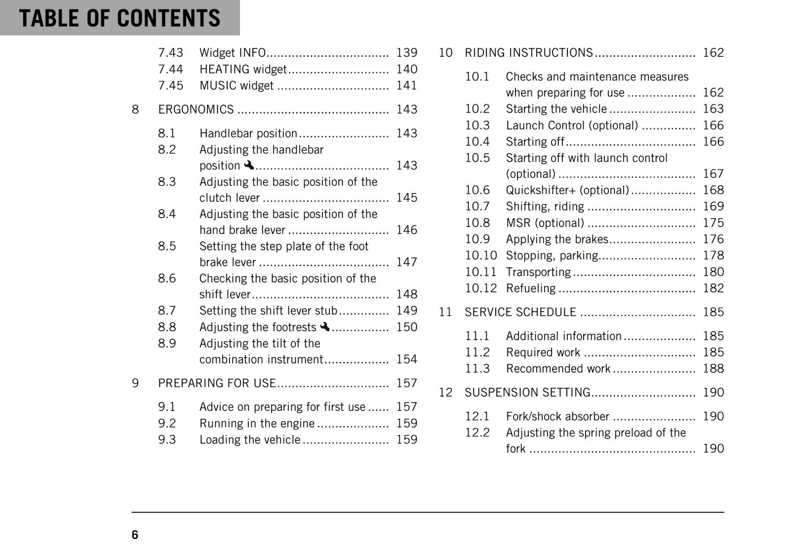 KTM 2021 - 1290 SUPER DUKE R - OWNERS MANUAL USER GUIDE