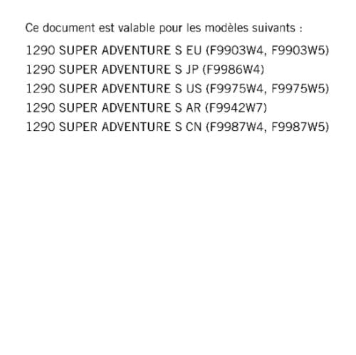 FRENCH LANGUAGE - KTM 2023 - 1290 SUPER ADVENTURE S - MANUEL DE REPARATION