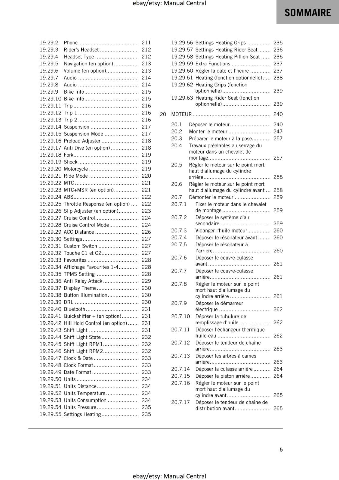 FRENCH LANGUAGE - KTM 2023 - 1290 SUPER ADVENTURE S - MANUEL DE REPARATION