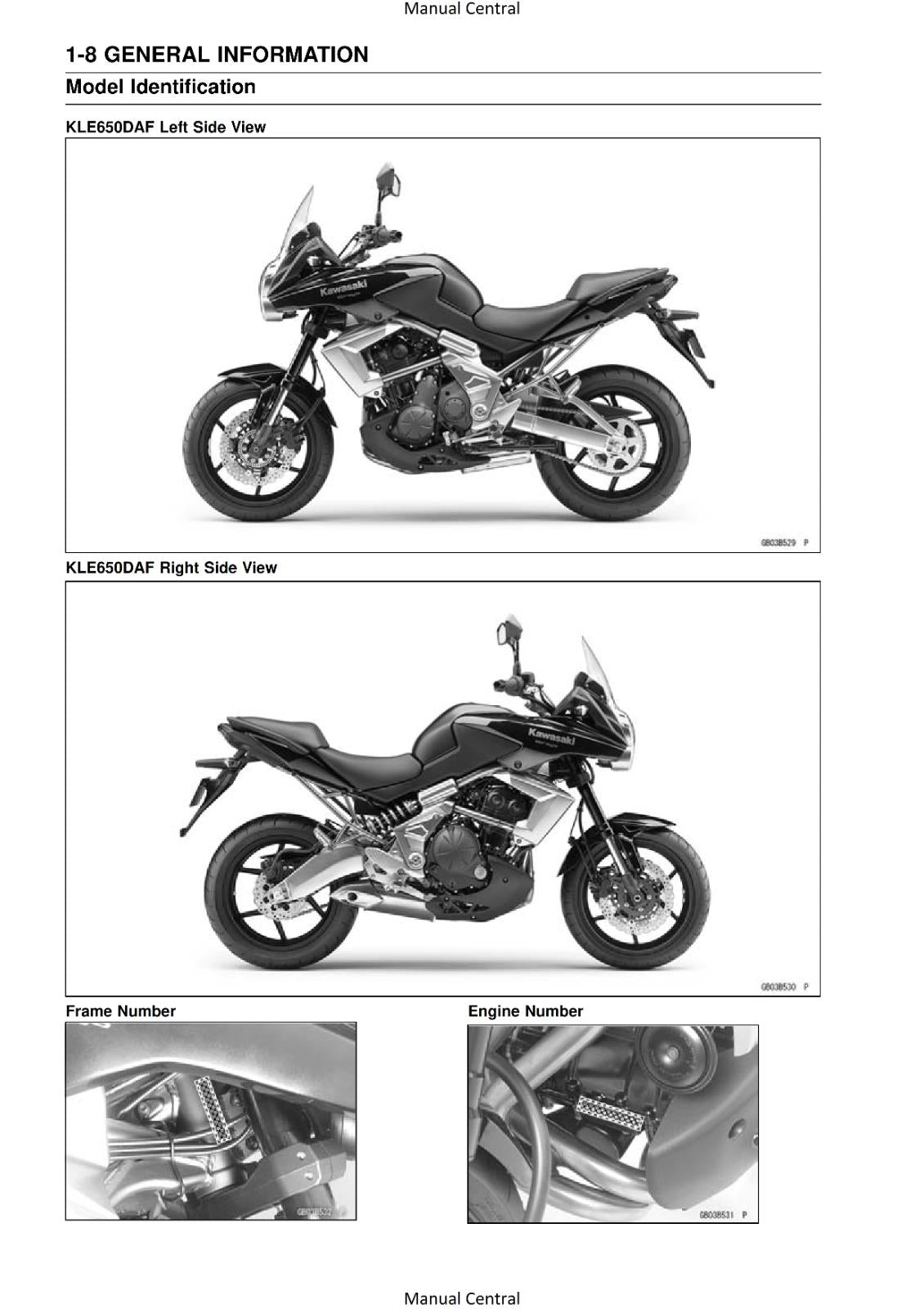 KAWASAKI 2010 2011 VERSYS ABS - WORKSHOP SERVICE REPAIR MANUAL
