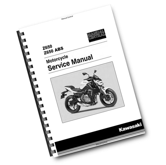 KAWASAKI 2017 Z650 ABS - ER650GH ER650HH - WORKSHOP SERVICE REPAIR MANUAL