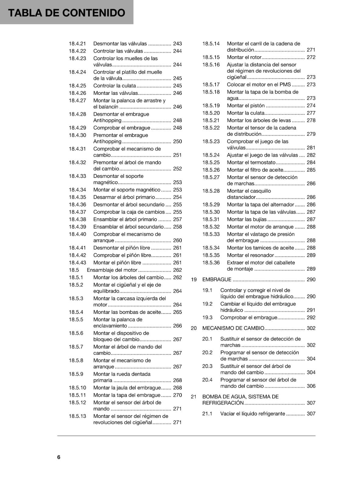 SPANISH LANGUAGE - HUSQVARNA 2022 - 701 ENDURO EU -  MANUAL DE REPARACION