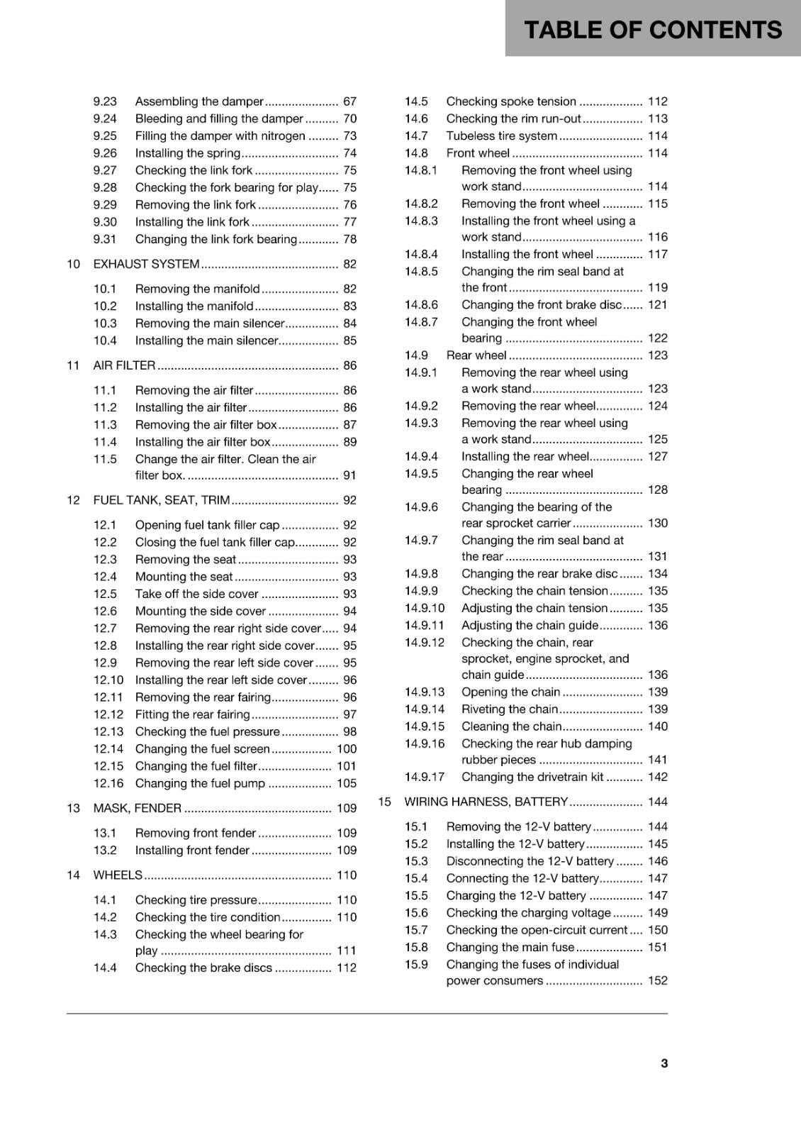 HUSQVARNA 2018 - 701 SUPERMOTO - REPAIR WORKSHOP SERVICE MANUAL